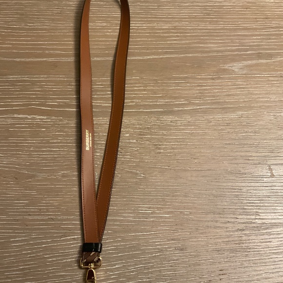 Burberry Lanyard, Lobster Clasp Closure, Monogram Pattern - Picture 2 of 4